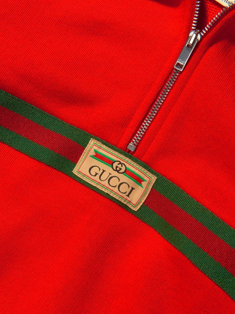 商品Gucci|Gucci Red Baby Unisex Felted Cotton Popover Jacket,价格¥1276,第3张图片详细描述