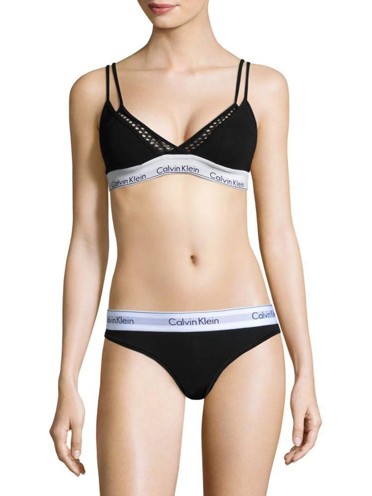 商品Calvin Klein|Modern Cotton Triangle Bralette,价格¥144,第2张图片详细描述