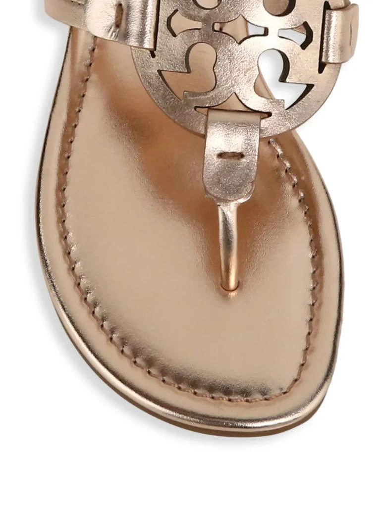 商品Tory Burch|Miller Metallic Leather Thong Sandals,价格¥1044,第3张图片详细描述