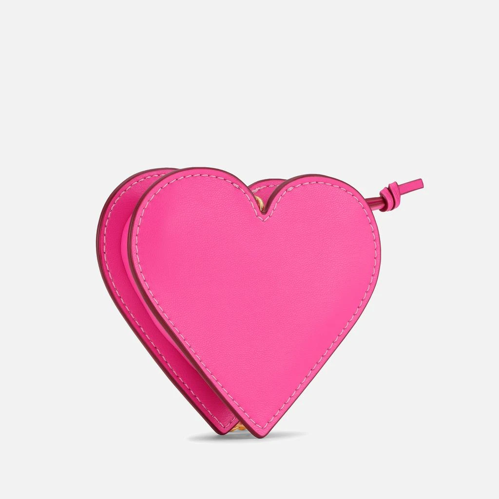 商品Ganni|Ganni Women's Funny Heart Zipped Coin Purse - Shocking Pink,价格¥1033,第2张图片详细描述