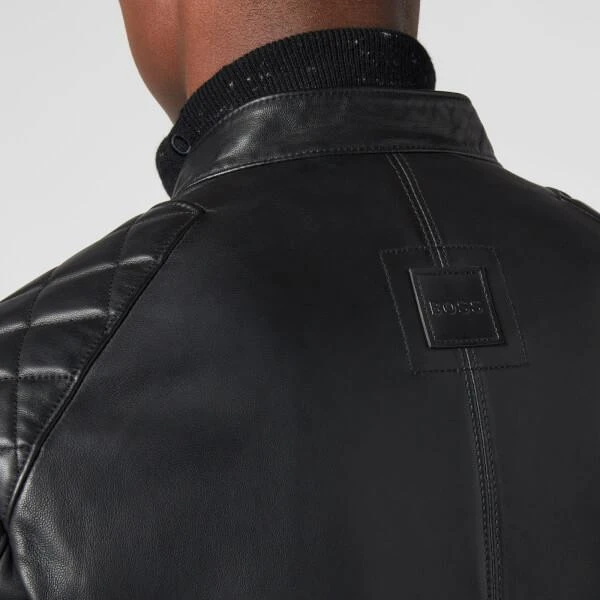 BOSS Casual Men's Jador Leather Jacket - Black 商品