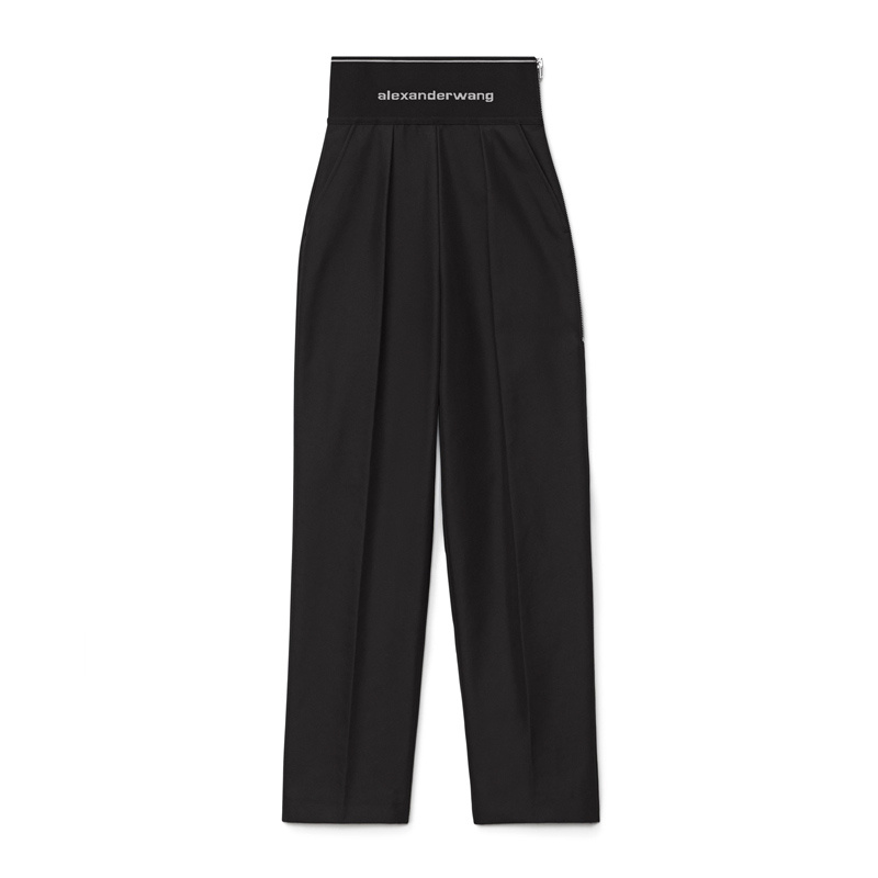 商品Alexander Wang|ALEXANDER WANG 黑色女士运动裤 1WC2214345-001,价格¥3682,第1张图片