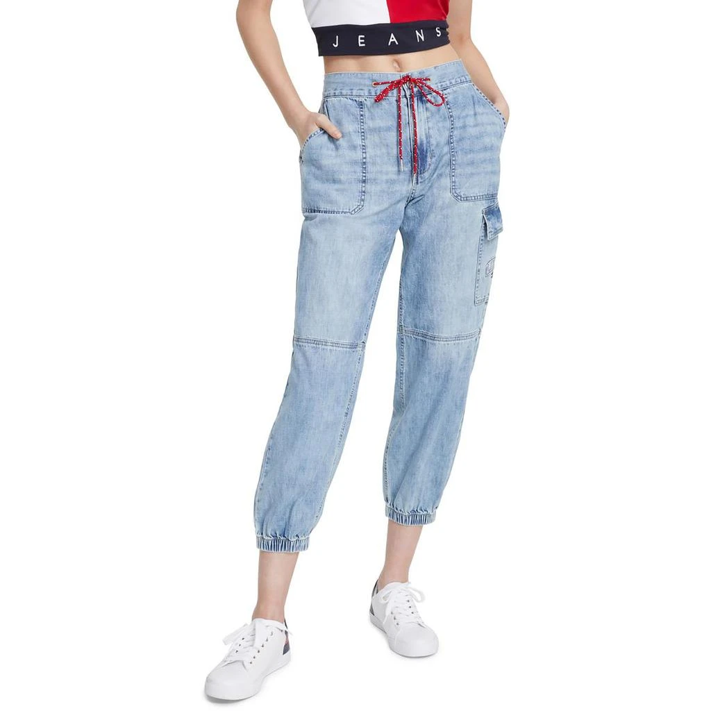 商品Tommy Jeans|Tommy Jeans Womens High Rise Jogger Cargo Jeans,价格¥248,第1张图片