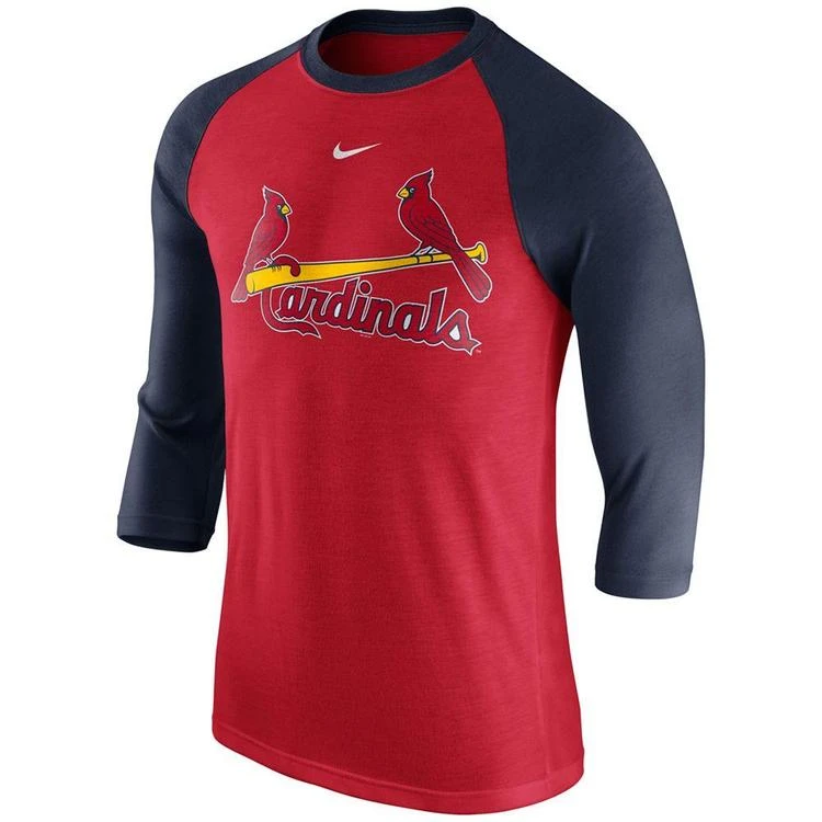 商品NIKE|Men's St. Louis Cardinals Wordmark Raglan T-Shirt,价格¥300,第1张图片