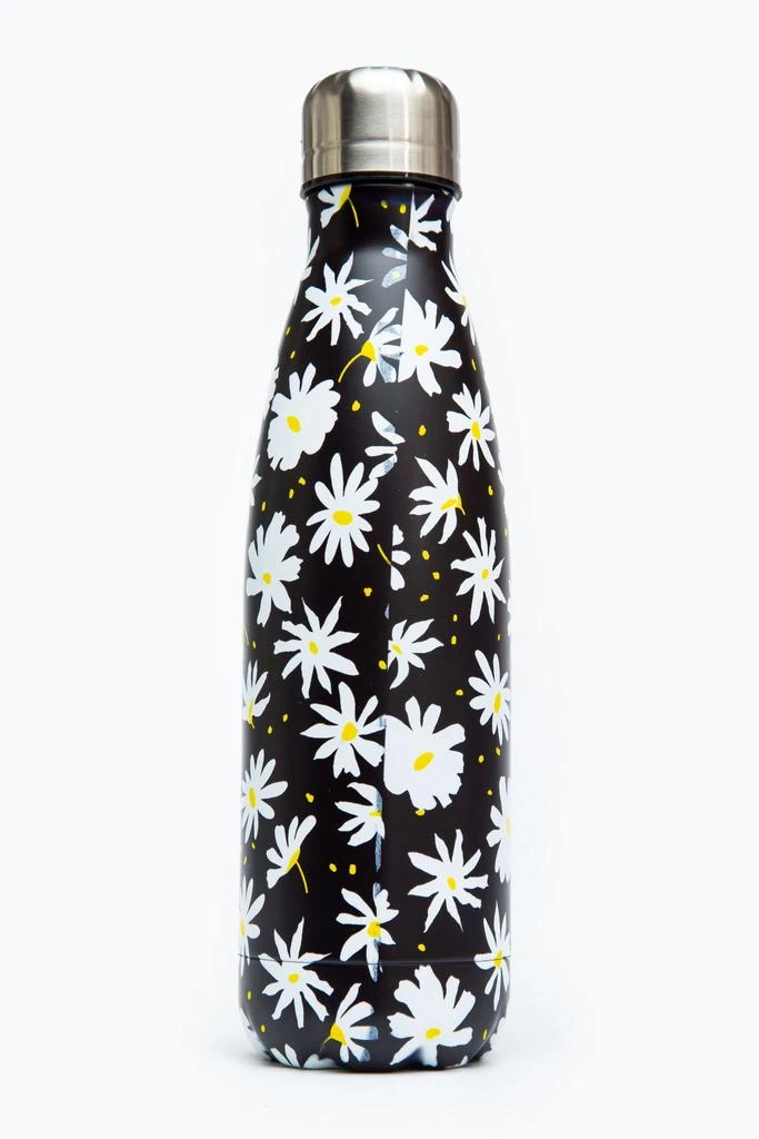 商品HYPE ACCESSORIES|HYPE BLACK DAISIES METAL REUSABLE BOTTLE - 500ML,价格¥139,第2张图片详细描述