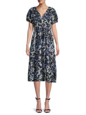 商品Madewell|Floral-Print Drawstring Dress,价格¥410,第1张图片