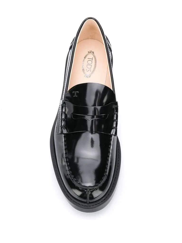 商品Tod's|Tod's women's black leather loafers,价格¥4013,第4张图片详细描述