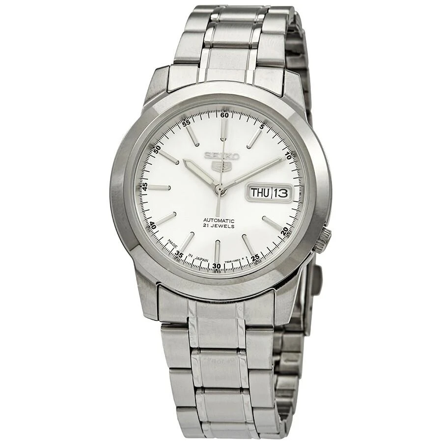 商品Seiko|Series 5 Automatic White Dial Men's Watch SNKE49J1,价格¥887,第1张图片