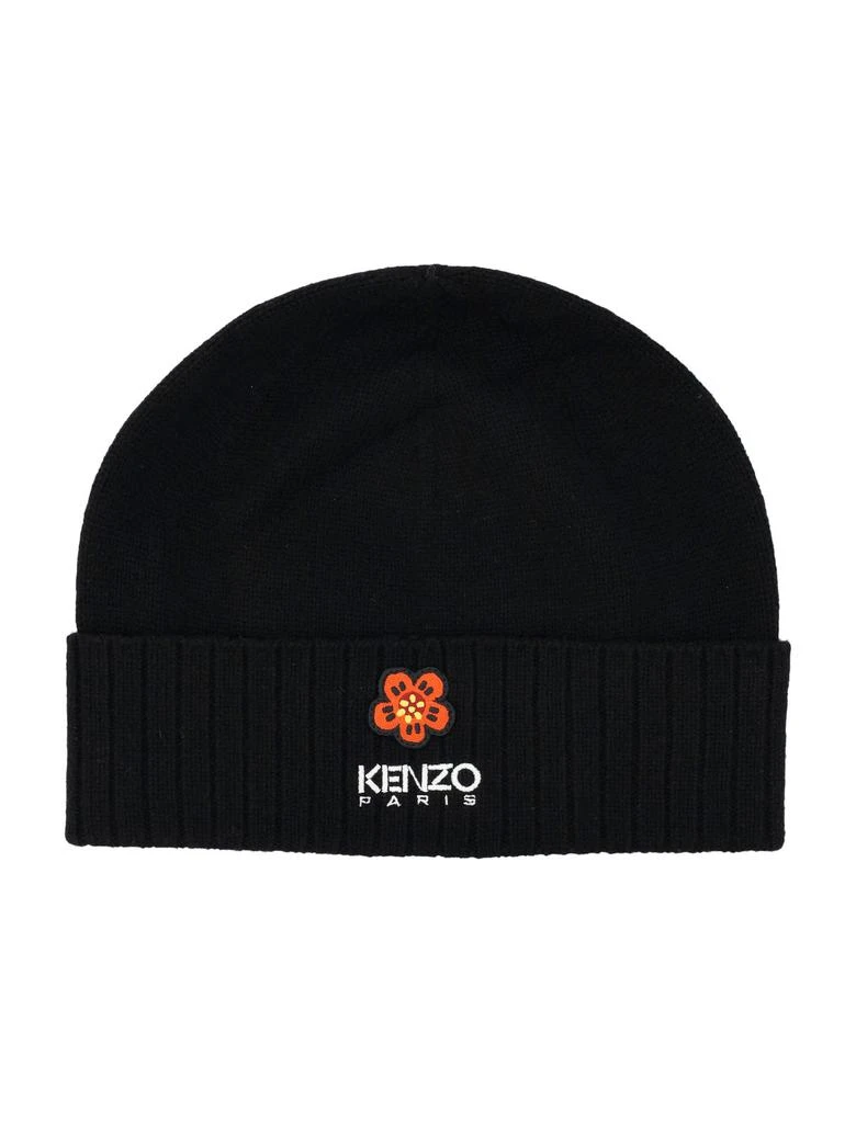 商品Kenzo|Kenzo Boke Flower Logo Embroidered Beanie,价格¥450,第1张图片