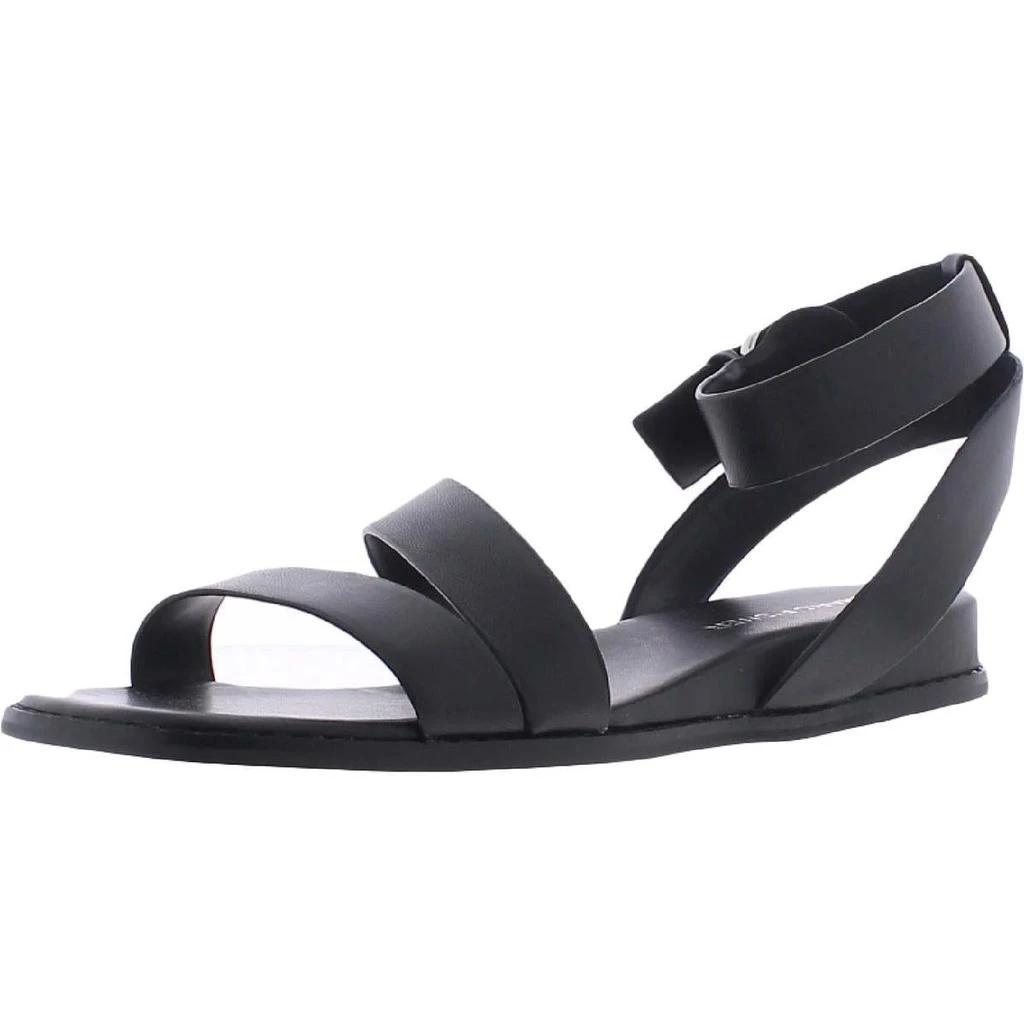 商品Marc Fisher|Marc Fisher Womens Tavie Leather Flat Slide Sandals,价格¥231,第2张图片详细描述