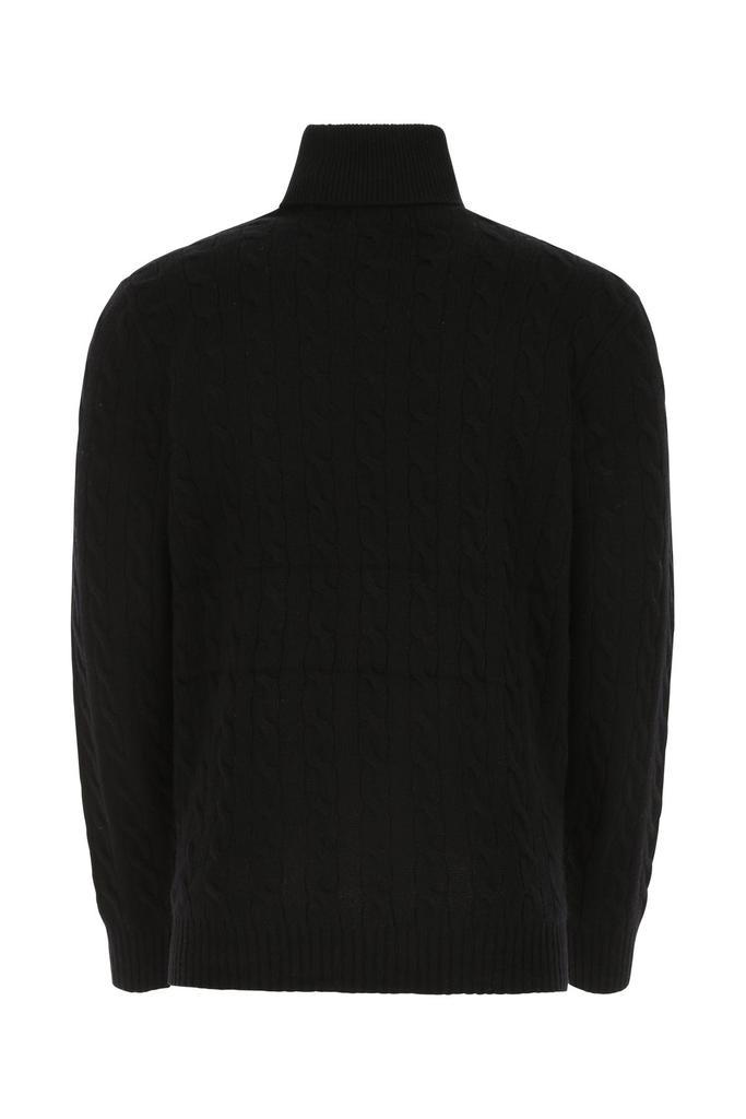 商品Ralph Lauren|Black wool blend sweater Black Polo Ralph Lauren Uomo,价格¥1845,第4张图片详细描述