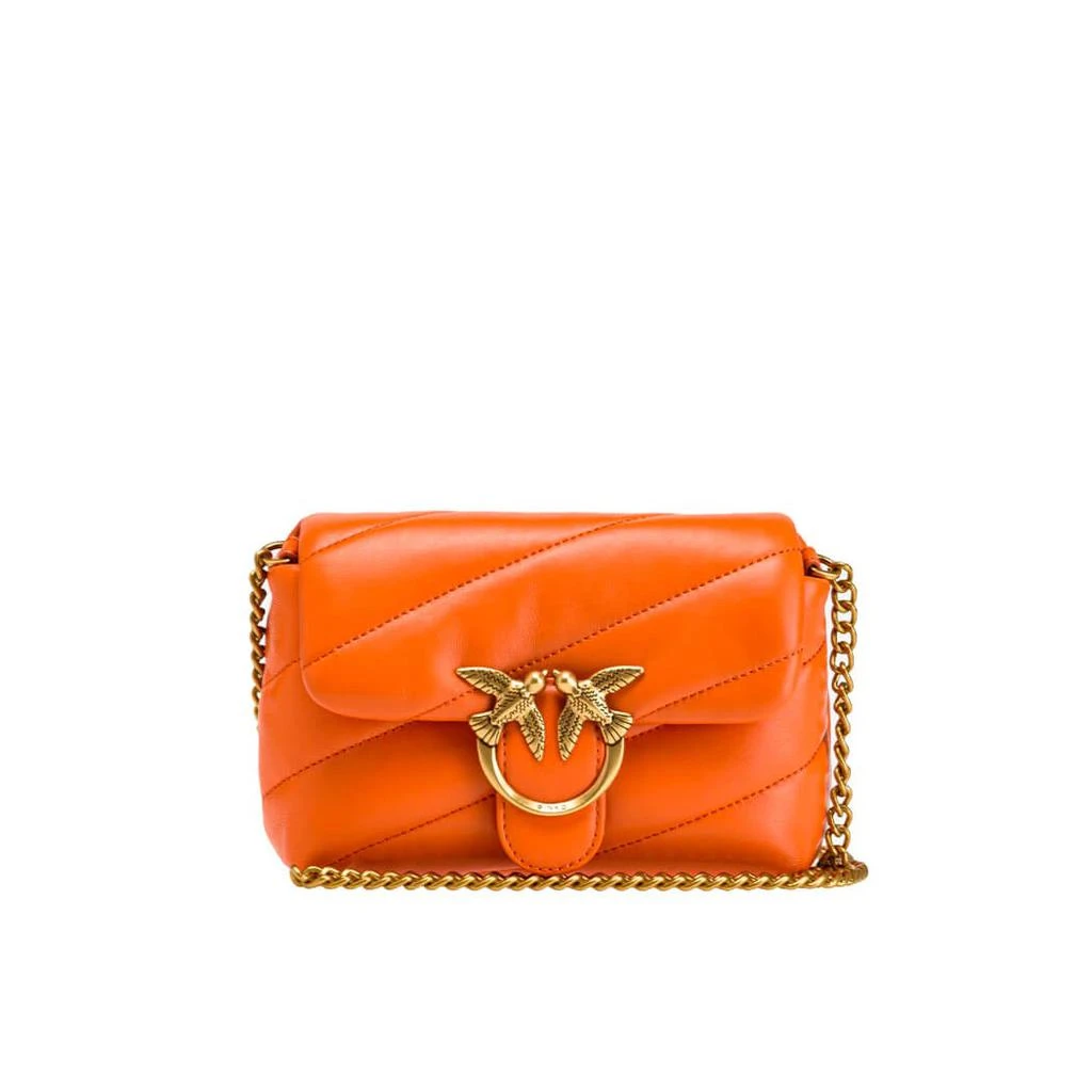 商品PINKO|PINKO LOVE MINI PUFF MAXI QUILT 8 CL ORANGE CROSSBODY BAG,价格¥2559,第1张图片