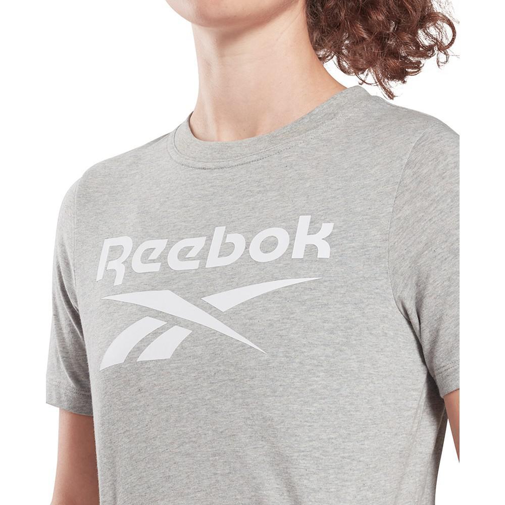商品Reebok|Women's Logo Cropped T-Shirt,价格¥54,第5张图片详细描述