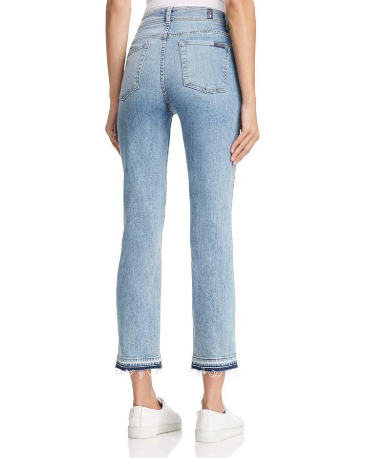 商品7 For All Mankind|The Ankle Split-Hem Skinny Jeans in Rockaway Beach,价格¥1713,第2张图片详细描述