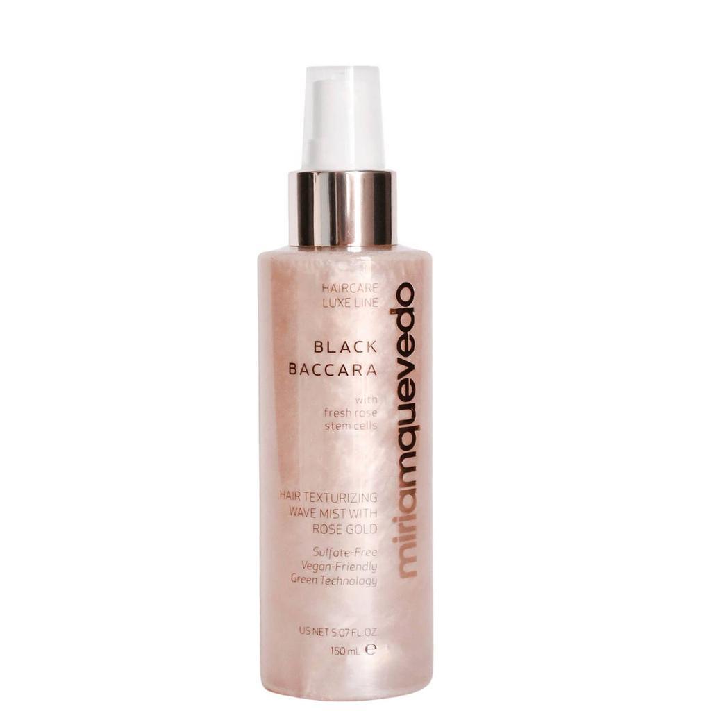 商品Miriam Quevedo|Miriam Quevedo Black Baccara Hair Texturising Wave Mist With Rose Gold 150ml,价格¥323,第1张图片