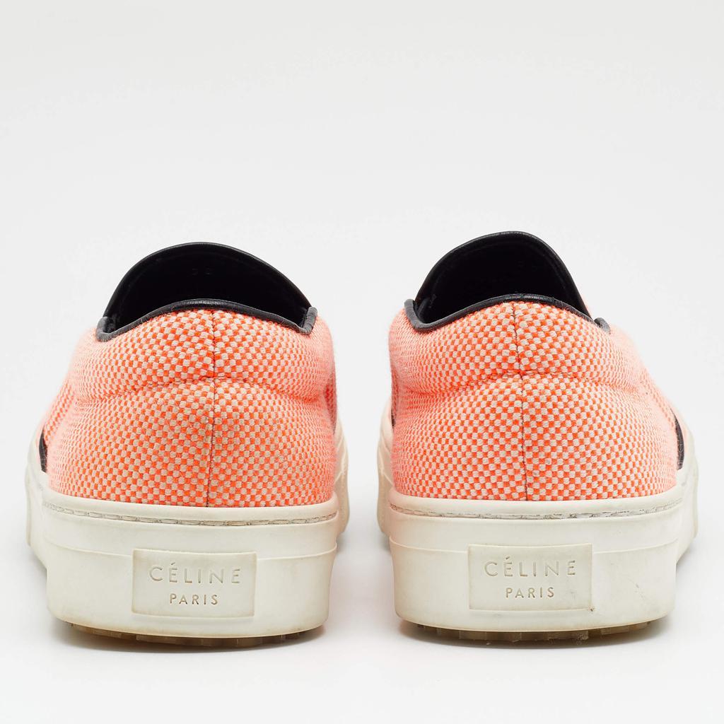 商品[二手商品] Celine|Celine Orange Canvas Slip On Sneakers Size 38,价格¥3580,第7张图片详细描述