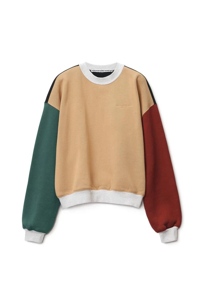 商品Alexander Wang|COLORBLOCK CREWNECK PULLOVER IN TERRY,价格¥1452,第1张图片