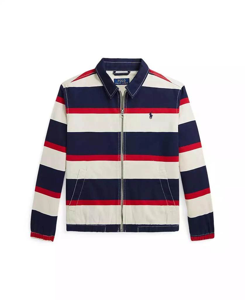 商品Ralph Lauren|Big Boys Bayport Striped Cotton Jacket,价格¥686,第1张图片