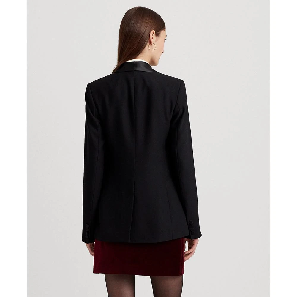 商品Ralph Lauren|Women's Satin-Trim Crepe Blazer,价格¥928,第2张图片详细描述