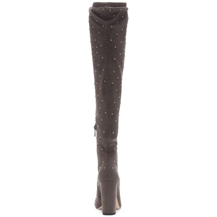 商品Jessica Simpson|Bressy Studded Over-the-Knee Boots,价格¥596,第3张图片详细描述