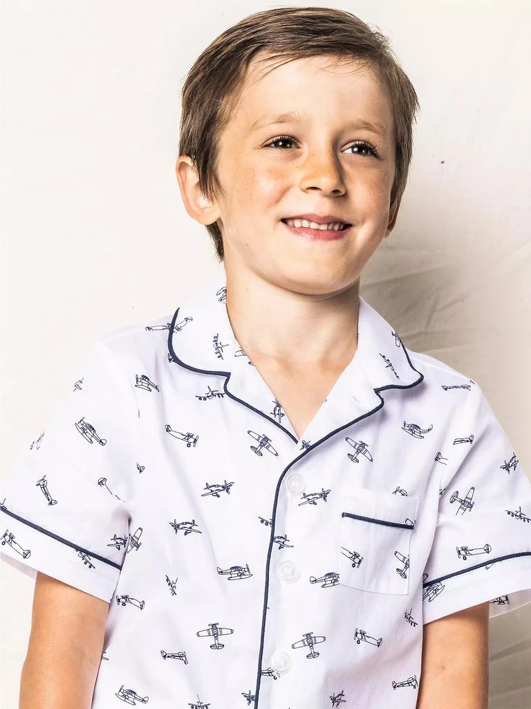 商品Petite Plume|Little Boy's & Boy's Par Avion Pajama Set,价格¥360,第3张图片详细描述