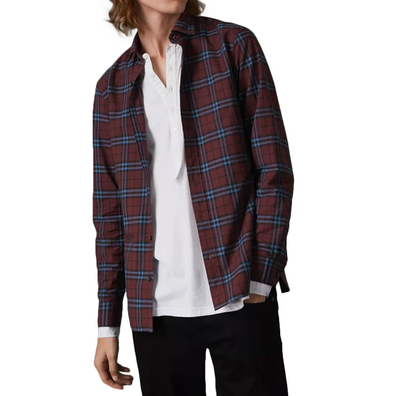 Burberry 博柏利 男士格纹短袖衬衫 4066394 商品