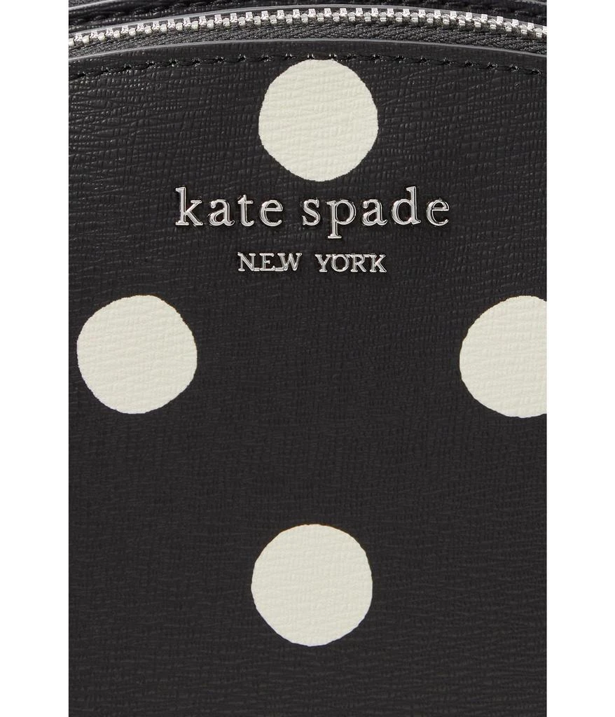 商品Kate Spade|Morgan Sunshine Dot Printed PVC Double Zip Dome Crossbody,价格¥1712,第4张图片详细描述