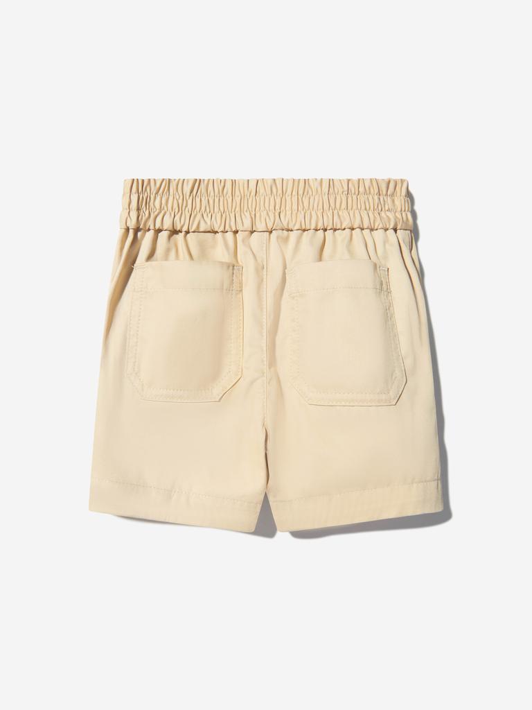 Burberry Beige Baby Boys Cotton Branded Shorts商品第4张图片规格展示