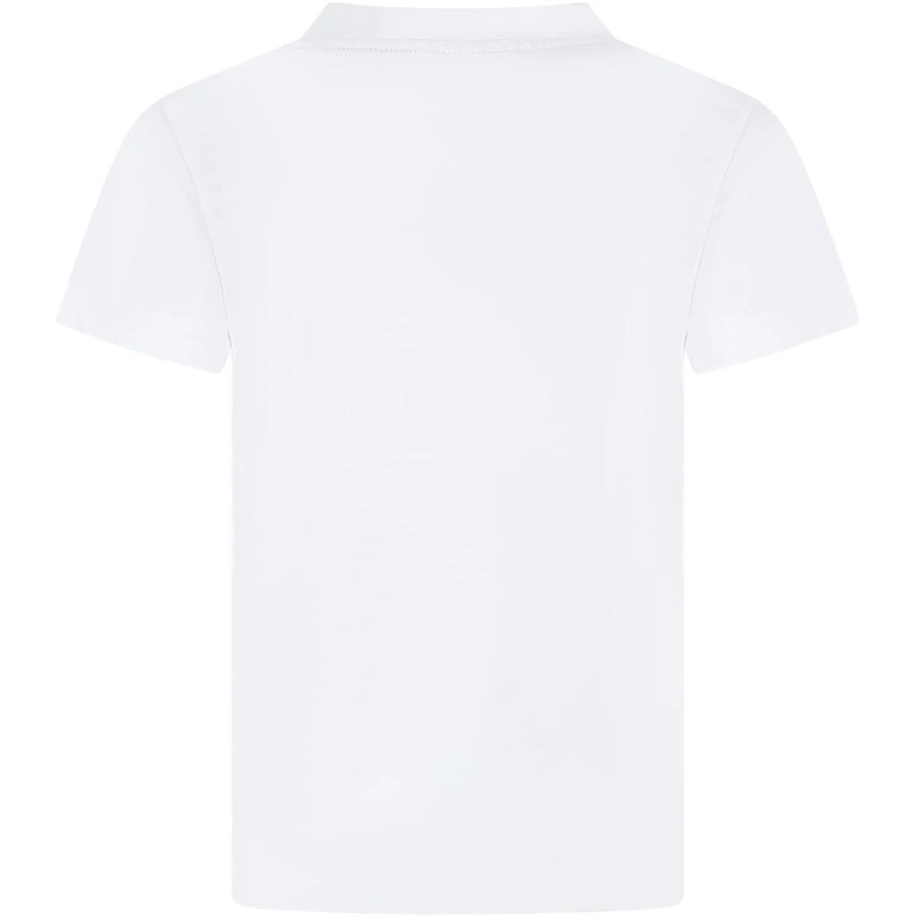 商品Lacoste|White T-shirt For Kids With Crocodile,价格¥776,第2张图片详细描述
