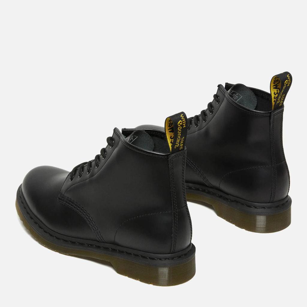 Dr. Martens 101 Smooth Leather 6-Eye Boots - Black商品第4张图片规格展示
