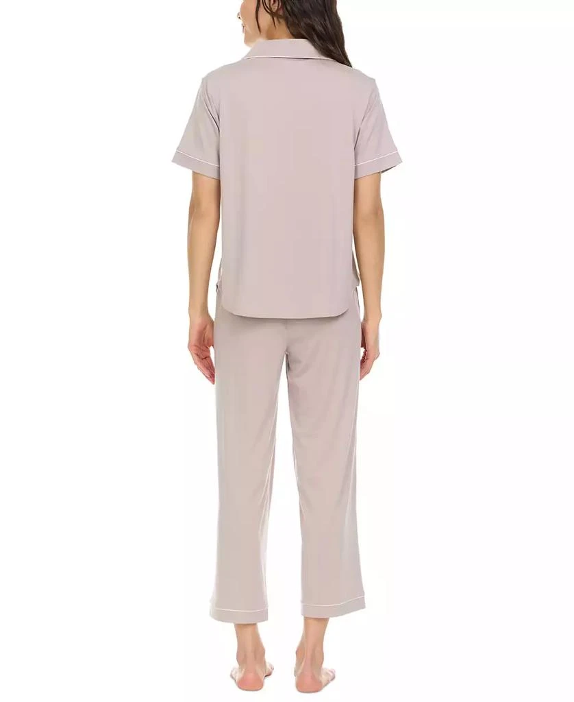 商品Flora Nikrooz|Women's Annie Notch Top and Capri Pajama 2 Piece Set,价格¥164,第2张图片详细描述