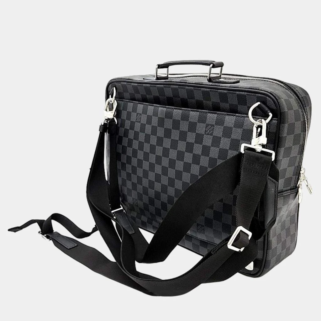 商品[二手商品] Louis Vuitton|Louis Vuitton Black Damier Graphite Canvas & Calfskin Leather Briefcase Backpack,价格¥22216,第2张图片详细描述