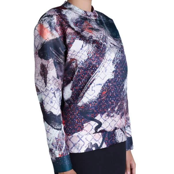 商品PRABAL GURUNG|Prabal Gurung Printed Satin Sweatshirt M,价格¥669,第4张图片详细描述