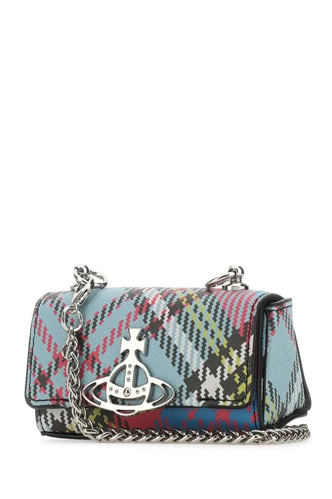 商品Vivienne Westwood|Vivienne Westwood Orb Plaque Checked Small Shoulder Bag,价格¥1284,第3张图片详细描述