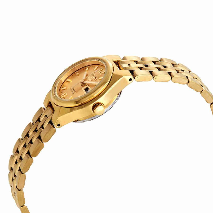 商品Seiko|Series 5 Automatic Gold Dial Ladies Watch SYMK36,价格¥937,第2张图片详细描述