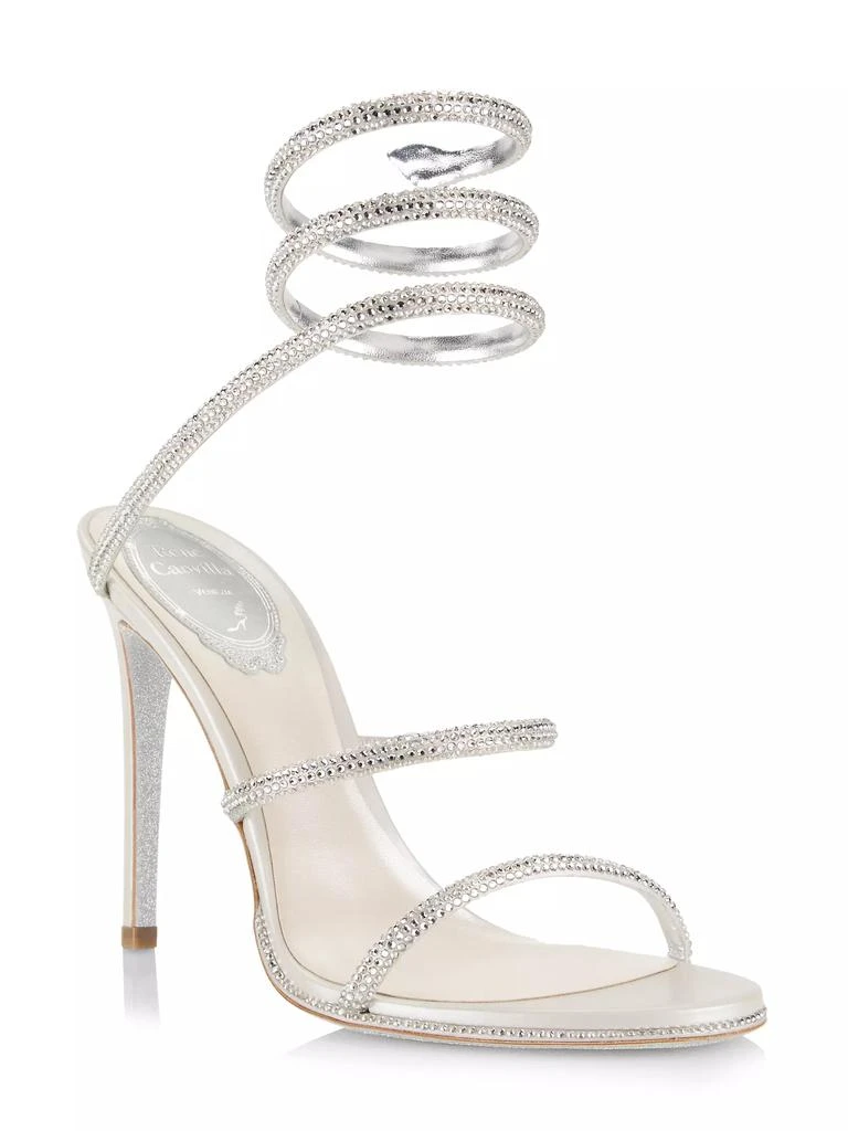 商品Rene Caovilla|Cleo Crystal-Embellished Wrap Sandals,价格¥12880,第2张图片详细描述