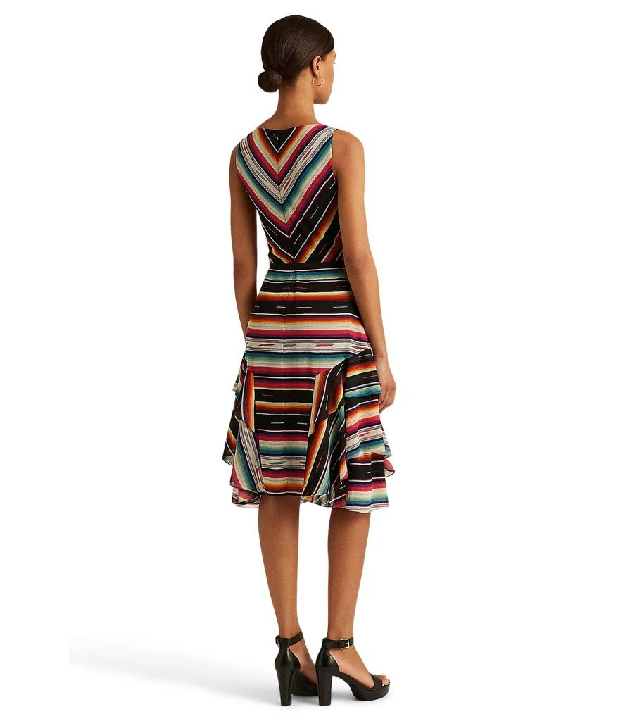 商品Ralph Lauren|Petite Striped Crinkle Georgette Sleeveless Dress,价格¥707,第2张图片详细描述