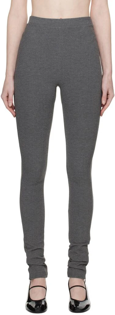 商品Totême|Gray Zip Leggings,价格¥1133,第1张图片