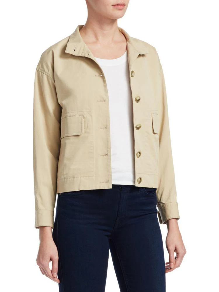 商品Theory|Twill Bomber Jacket,价格¥1114,第3张图片详细描述