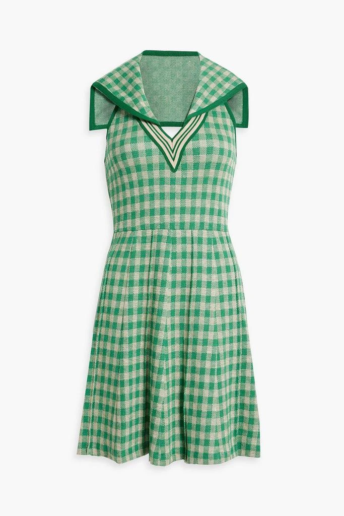 商品Anna Sui|Gingham jacquard-knit dress,价格¥1148,第1张图片