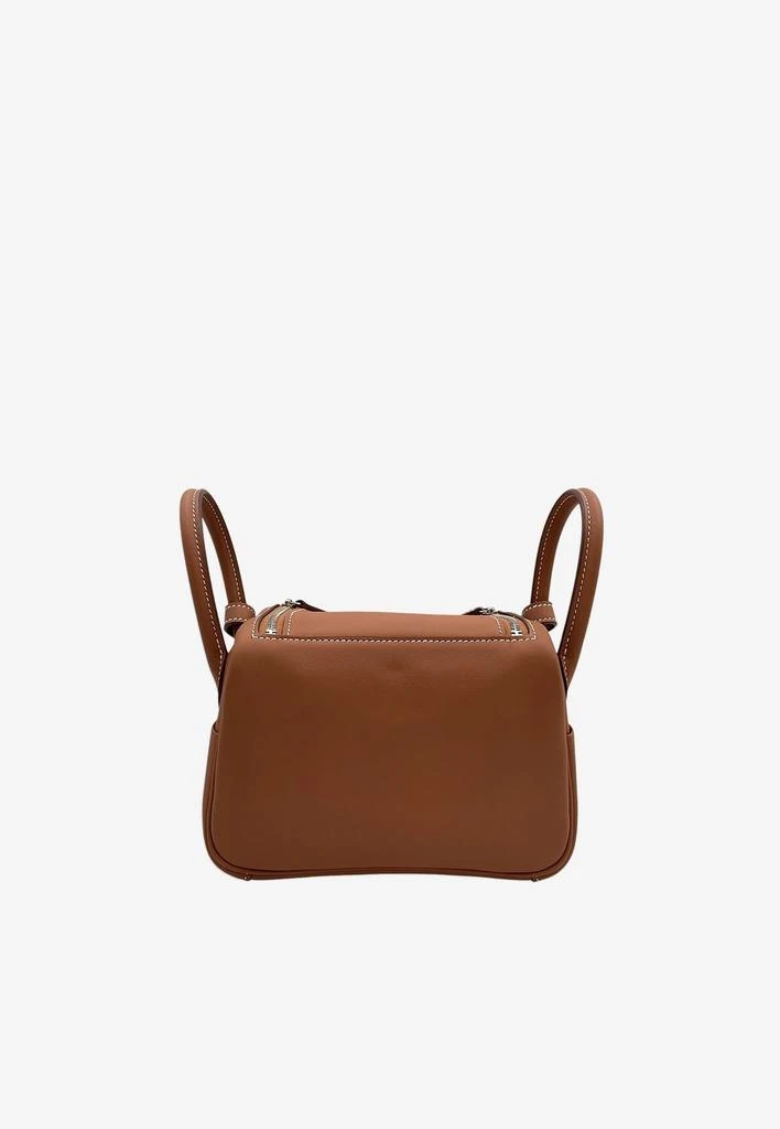 商品Hermes|Mini Lindy 20 II in Gold Swift Leather with Electrum Hardware,价格¥98458,第2张图片详细描述