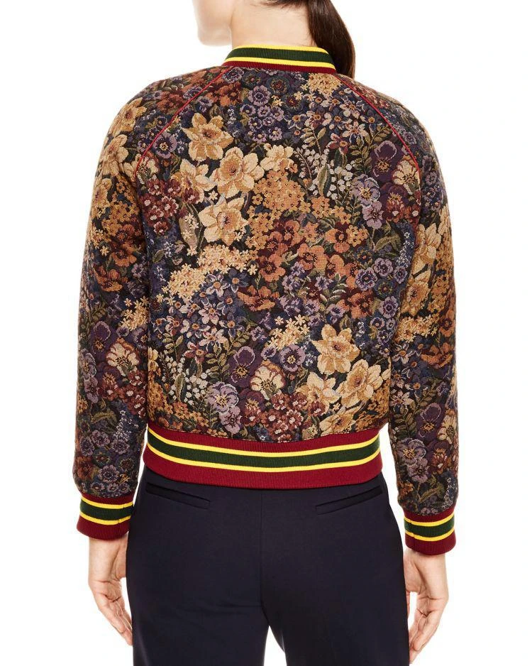 商品Sandro|Kenzy Floral Jacquard 夹克,价格¥2203,第2张图片详细描述