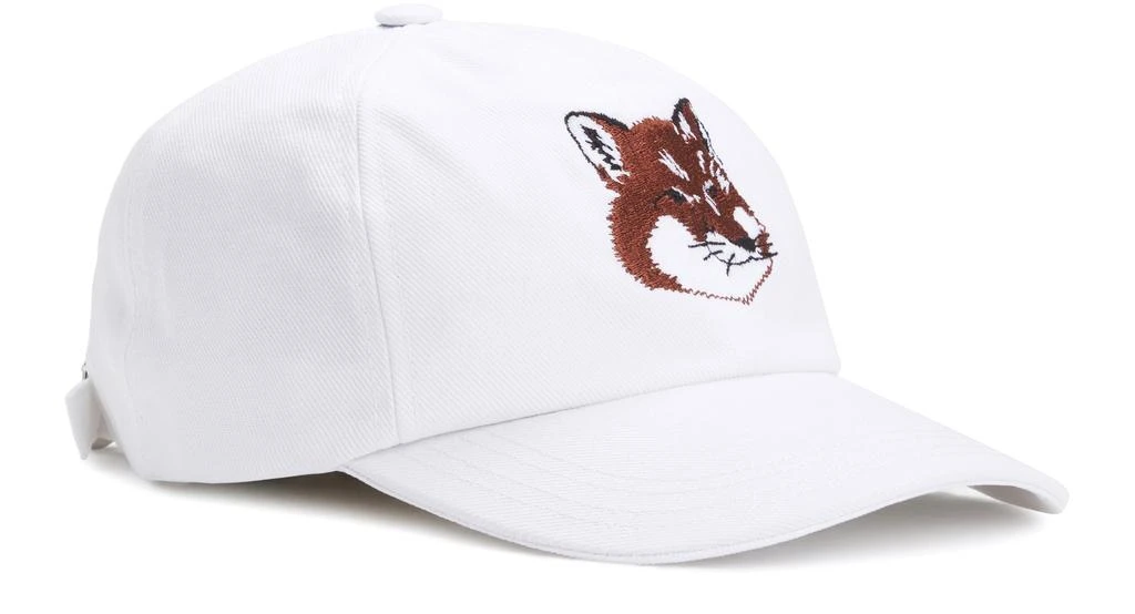 商品Maison Kitsune|Fox Head 大号刺绣棒球帽,价格¥457,第1张图片