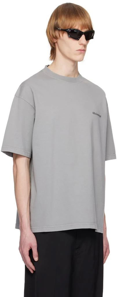 商品Balenciaga|Gray BB Corp T-Shirt,价格¥4507,第2张图片详细描述