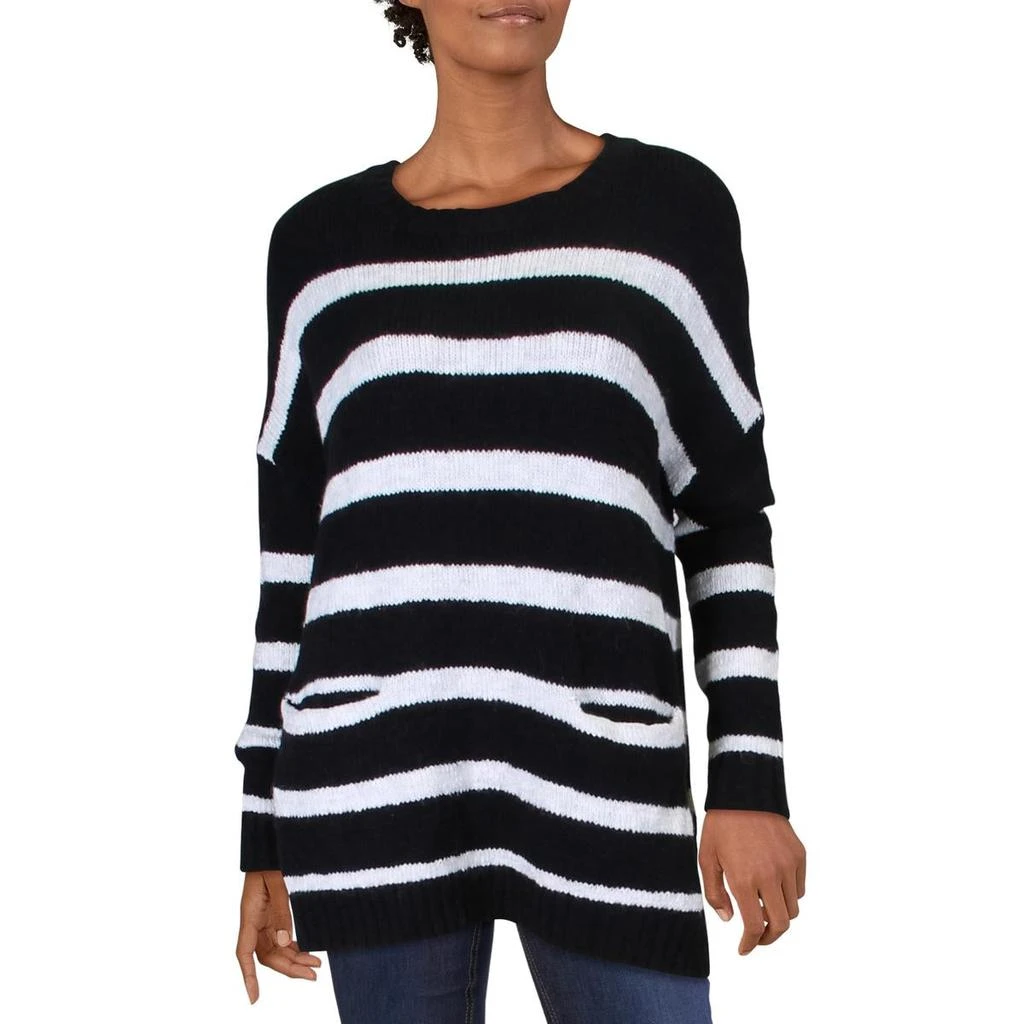 商品Kensie|Kensie Womens Knit Striped Sweater,价格¥61,第1张图片