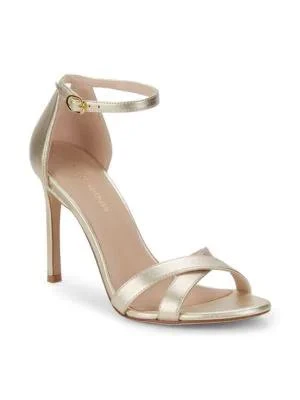 商品Stuart Weitzman|Nudistsong Metallic Leather Sandals,价格¥1029,第2张图片详细描述