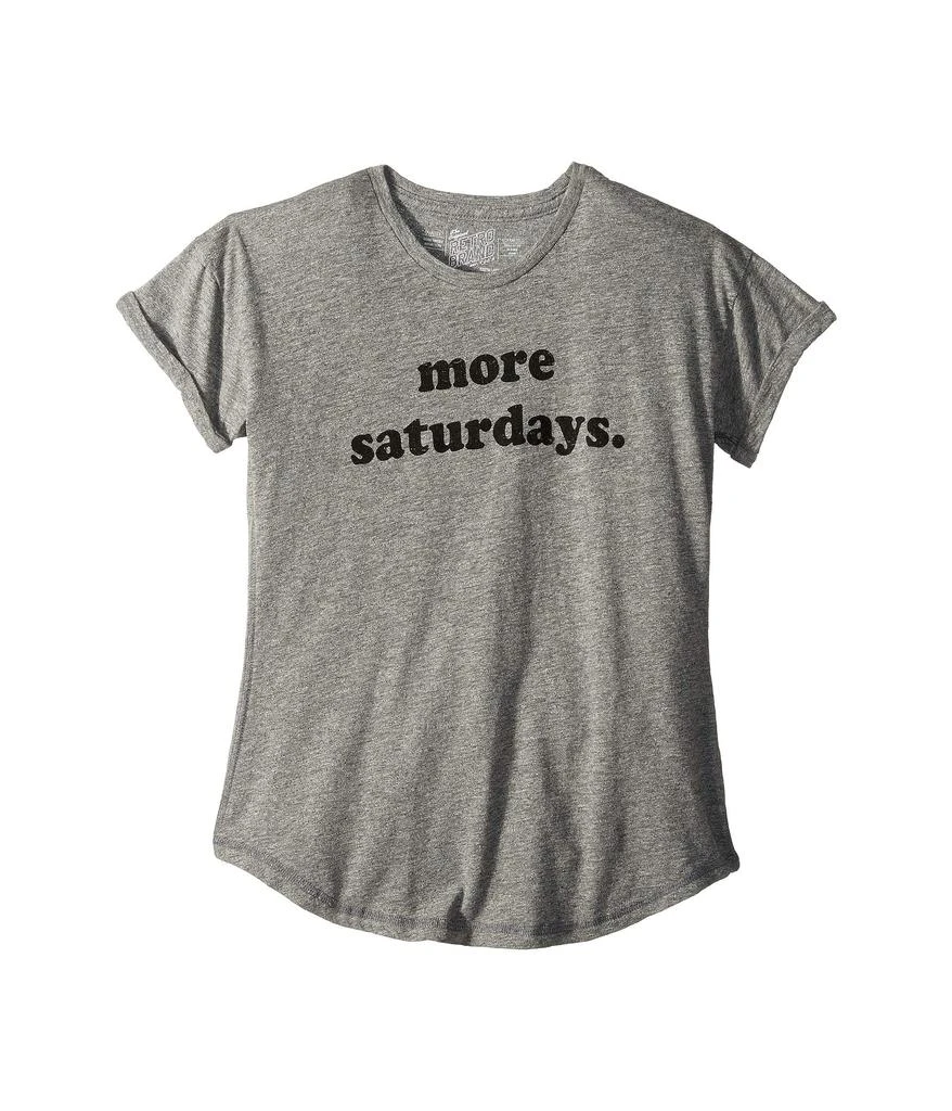 商品The Original Retro Brand|Slub Crew Neck More Saturdays Tee (Big Kids),价格¥184,第1张图片