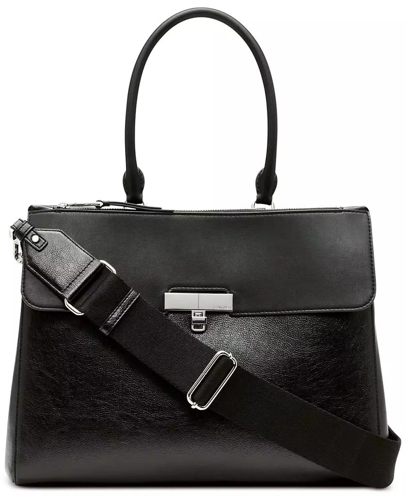 商品Calvin Klein|Becky Turnlock Triple Compartment Convertible Tote,价格¥1474,第1张图片