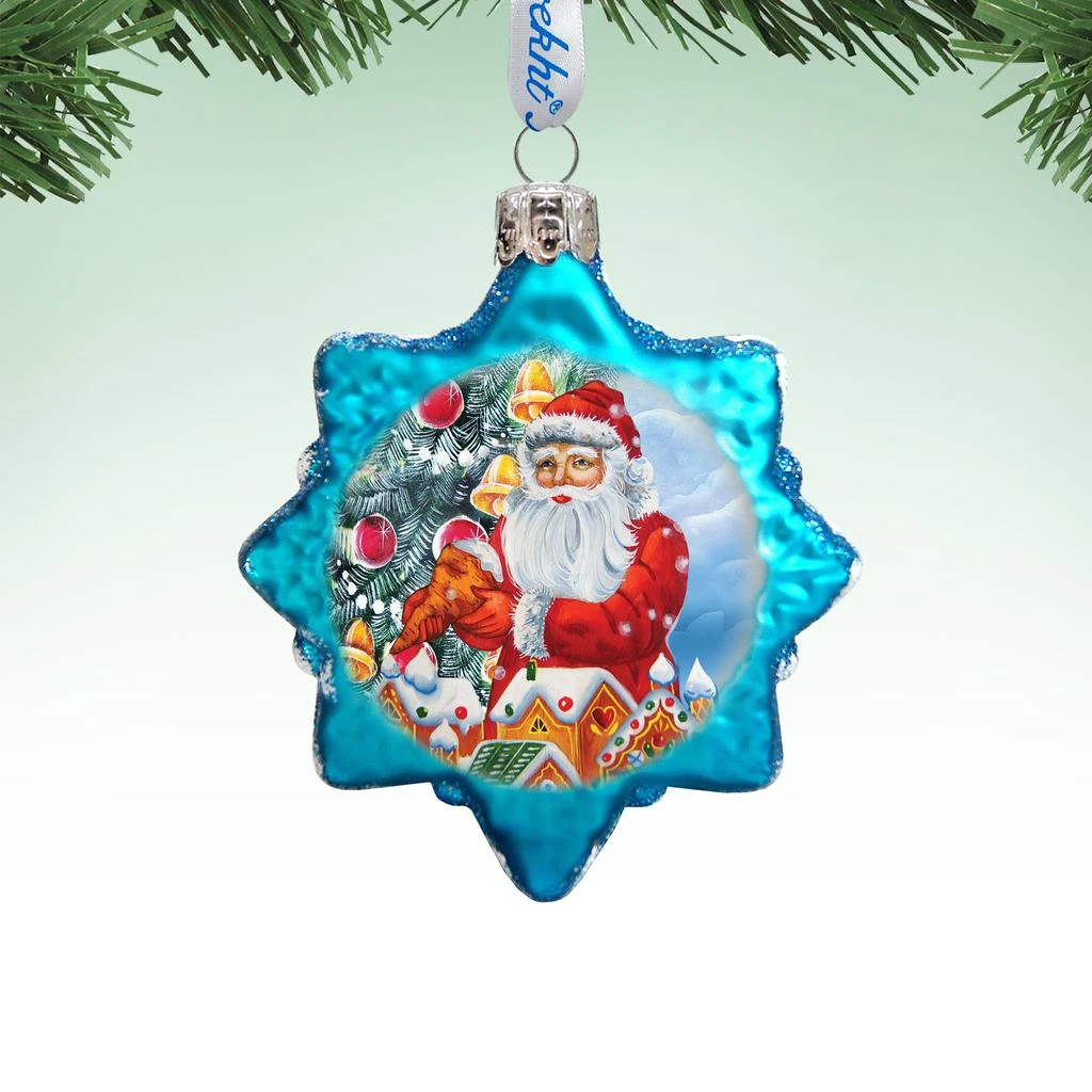 商品Designocracy|Designocracy Santa Gingerbread House Glass Ornament,价格¥200,第1张图片