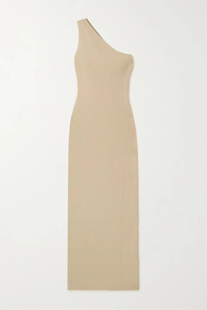 商品Totême|单肩罗纹针织超长连衣裙,价格¥1899,第1张图片